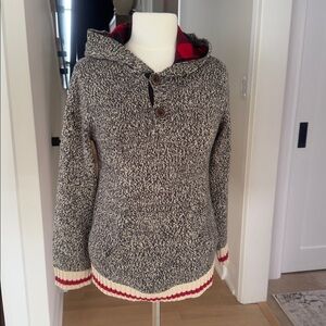 Genuine Roots Cabin Boys 11–12 Years XL Cozy Gray Hooded Sweater
